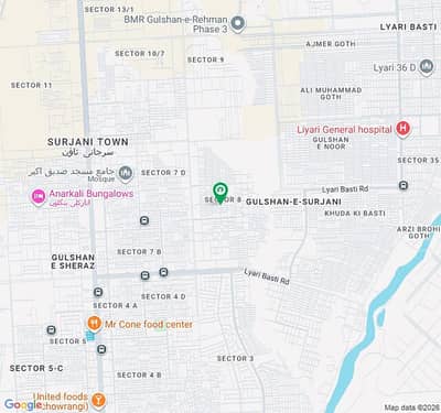 1017 Yards Industrial Plot, Sector 8, Surjani Town, Karachi