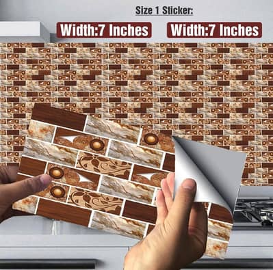 50 pcs marble sticker sheets brown kitchen decor