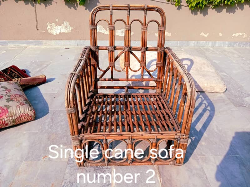 Cane sofas. 3