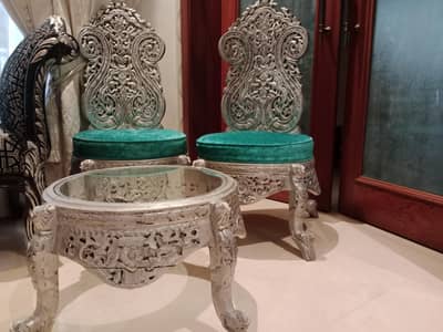 I am selling my  chairs and a small table