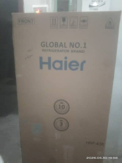 New Haier Refrigerator Model HRF-438 full size