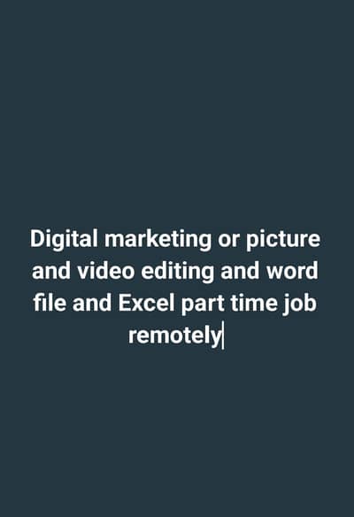 digital marketing and picture and video editing