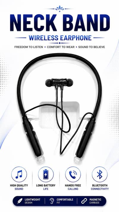 Neckband Wireless Earphones