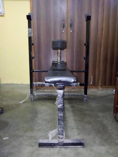 Dumbbells, Rod, Plates and Bench (Weight lifting)