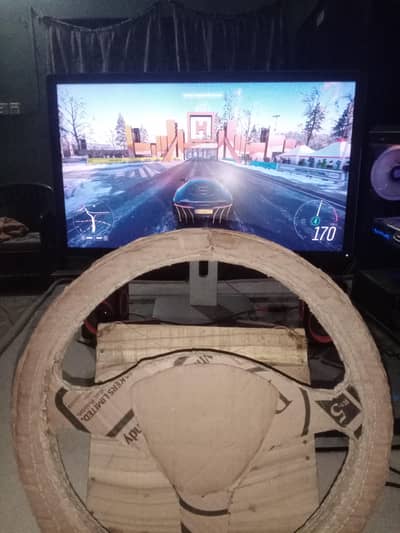 Gaming Steering Wheel and Pedals. For Racing Games on PC. (Handmade)