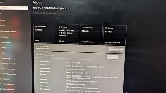Core I5 3rd Gen | 8gb Ram | 256 Gb Hdd