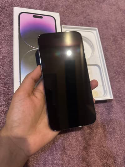 14 PRO MAX HK 256GB  WITH BOX WATERPACK