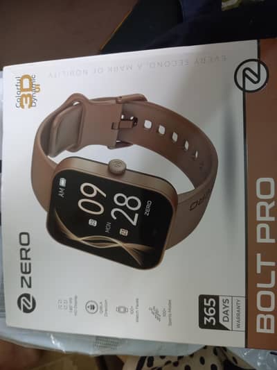 Zero Bolt Pro Brown Smart Watch