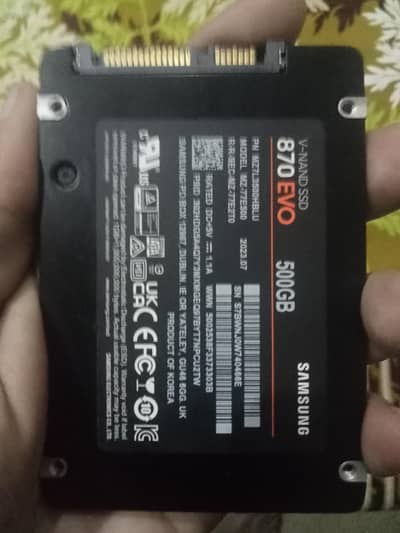 Samsung Evo 500gb ssd like new