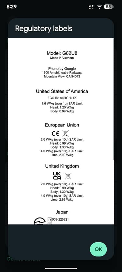 Google pixel 7a
