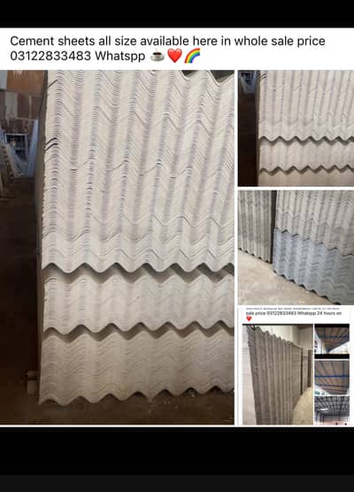 Cement sheets all size available here in whole sale price