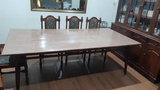 Solid sheesham wood large 8 seater dining table