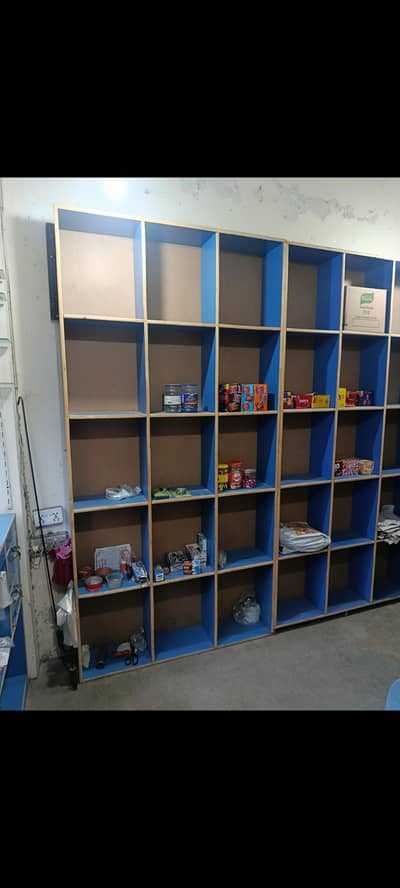 shop counter and racks