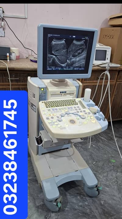Hitachi eub-7500 (Big LCD) Japanese colour Doppler ultrasound machine