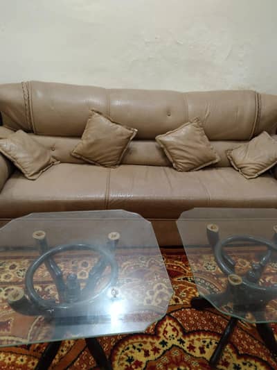 5 seater soffa set leather mein hy