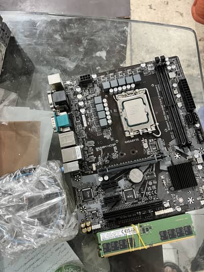 Processor -I 5 -14400,Motherboard Gigabite ddr5 supportive, heatsink.