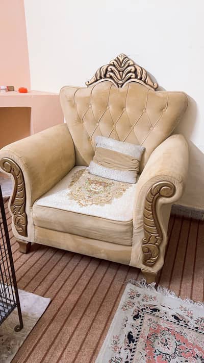 7 Seater sofa with cushion and sofa covers