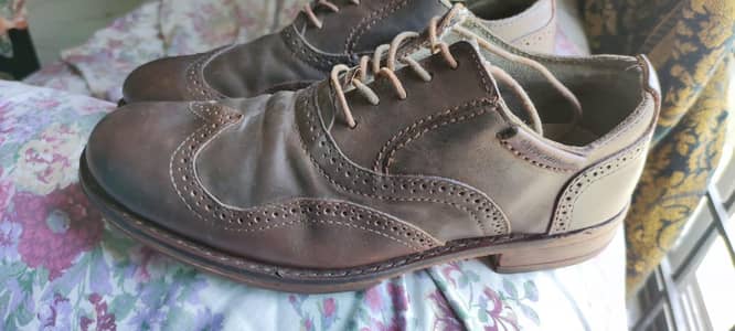 Caterpillar Leather Wingtip Brogue Boots