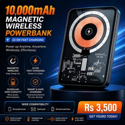 Wireless Power Bank 5000mAh Fast Charging