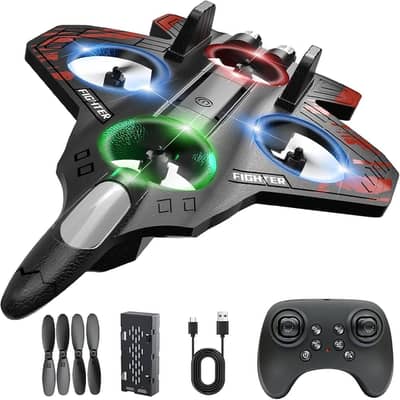 Premium RC Jet Plane with Lights & 3D Stunt Glider