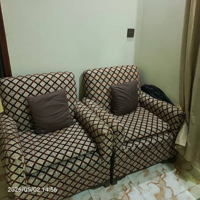 2 sofa seats 0