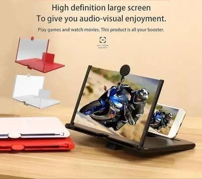 Red Video Amplifying Screen for Smartphones 26x17cm A