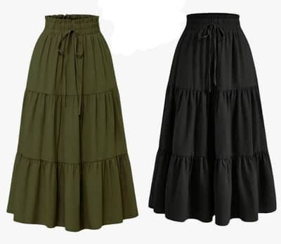 2 skirts and one free denim skirt on side