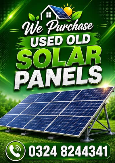 Used Solar Panles ,Inverter , UPS & All Home Items Buyer Karachi