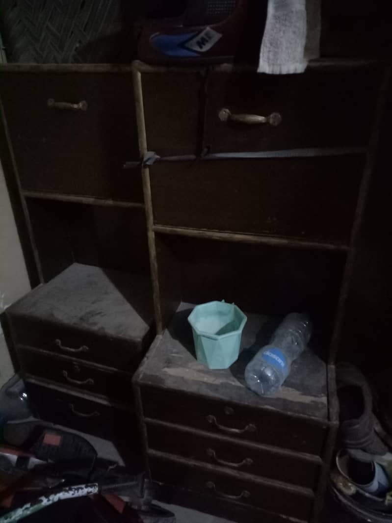 Single bed and two side tables 0