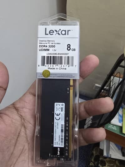 Lexar 8GB DDR4 3200MHz Desktop RAM (UDIMM) – Boxed & Fresh Condition
