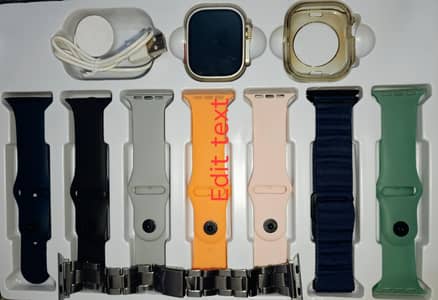 Watch Ultra 2 with 8 premium straps & case--Royal  Bundle for Sale.