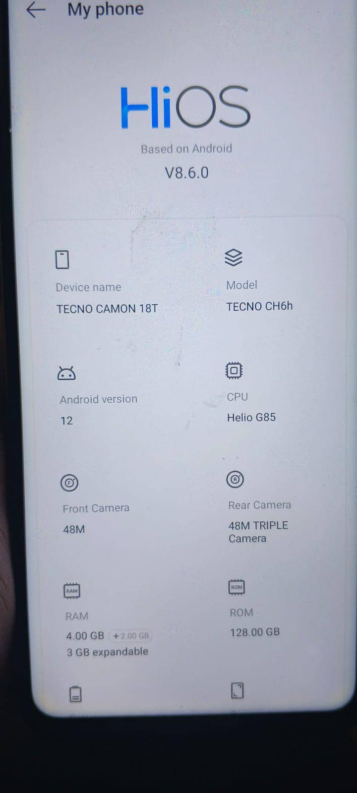 Tecno CAMON 18T 1