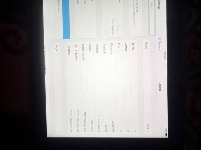 I pad 0