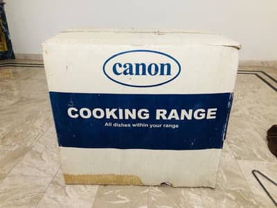 canon cooking range with five burners