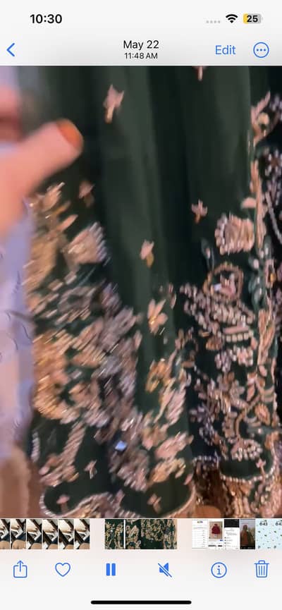 Party wear maxi orange color maxi brand maryum hussain and green maxi