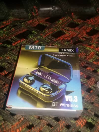 M10 Airpods for Sale - Brand New Condition with Box and Charging Cabl