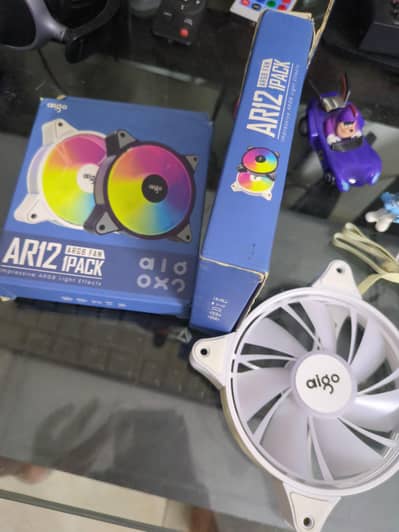 2 AR12 ARGB cpu fans Miint condition Cooling fans white