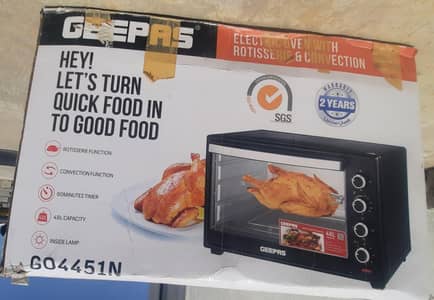 Geepas 48L Electric Oven model GO4451N. brought from UAE .