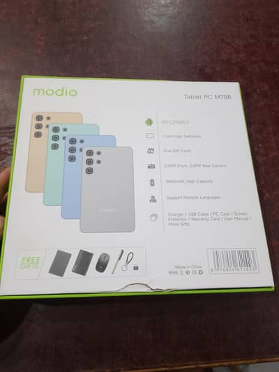 modio tablet pcm 798 ram8GB storage 512GB