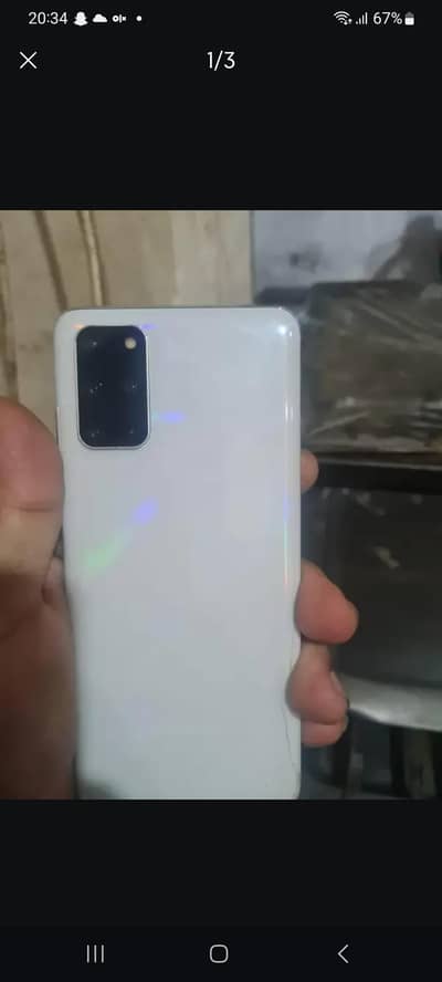 Samsung Mobile S20 Plus 8 128 gb all ok mobile back break