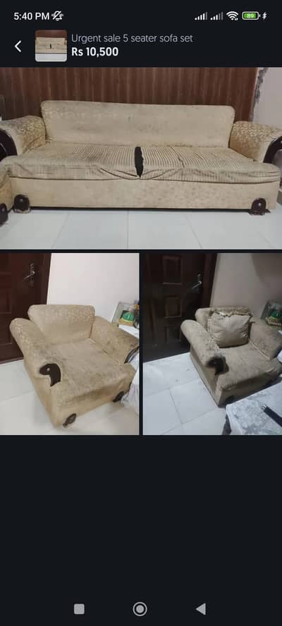 3.1. 1 Sofa set for sale