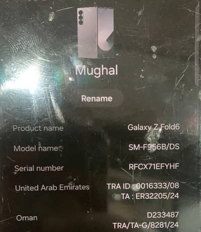 Samsung Mobile Z Fold 6