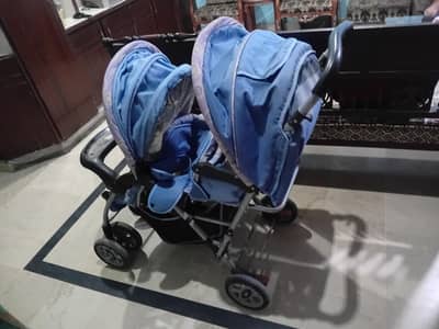 pram double pram babies
