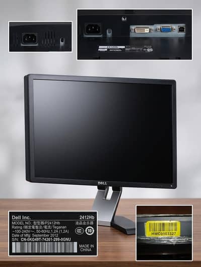 Dell 24-inchs professional LED monitor (P2412HB)- Prefect for Office