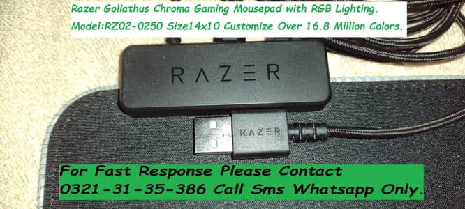 razer goliathus chroma gaming mousepad with rgb lighting