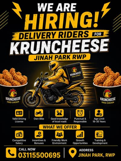 Deliverey Riders required