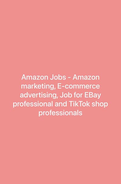 Amazon advertising job