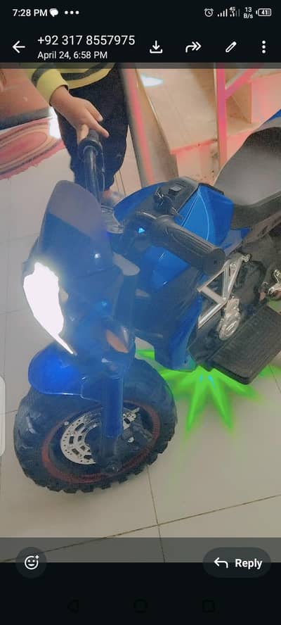 kids heavy bike AUTO and manually control 1mnth use only