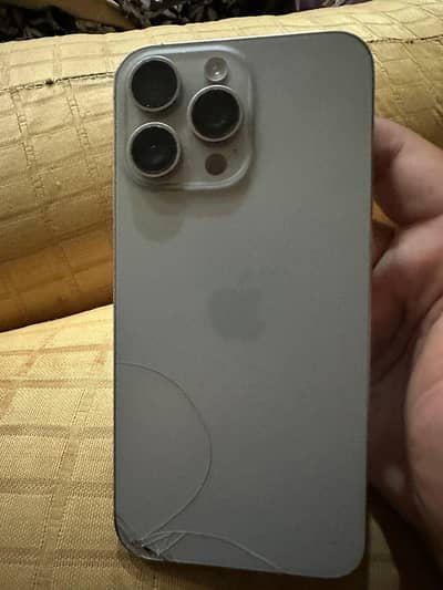 Iphone 15 pro Max 256 gb Panel change & back crack