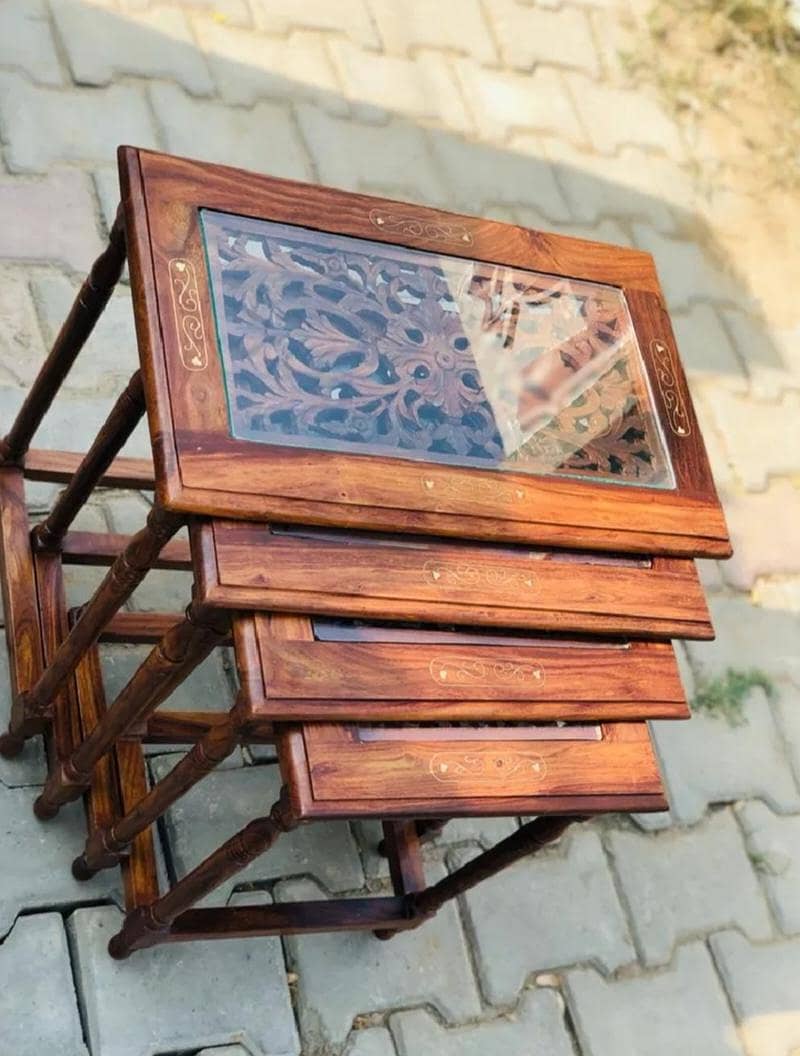 Wooden Nesting table 3